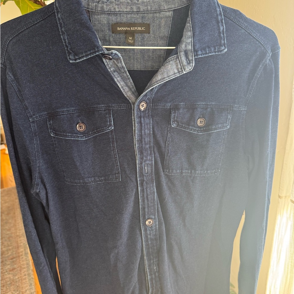 Banana Republic Indigo Chambray Button-Down Shirt